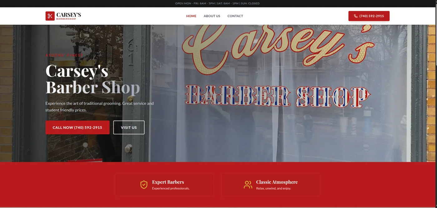 Carsey's Barbershop — project by Cobalt Tech Solutions